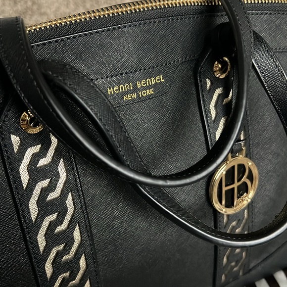 Henri Bendel West 57th black/gold bag - Picture 4 of 7